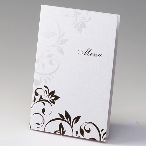 Menükarte ex721616 Hochzeit Silberhochzeit Geburtstag Klappkarte