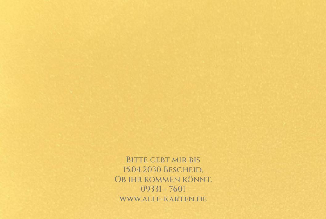 Moderne Einladungskarte zum 60. Geburtstag "Yellow Dream" in gelb mit raffinierter Steck-Ecke