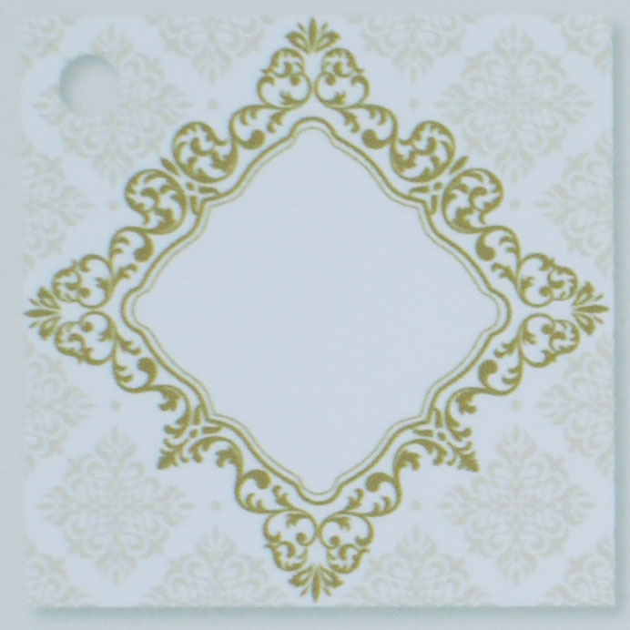 Geschenkkärtchen (10 Stück) 4x4cm Ornament ba723128Q