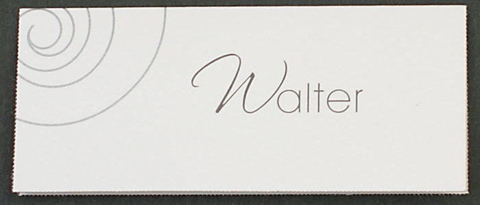 Tischkarte Namenskärtchen Bogen 6 Stück weiß metallic fc551383