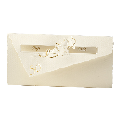 Einladungskarte Jubiläum Goldene Hochzeit Jubiläumszahl 50