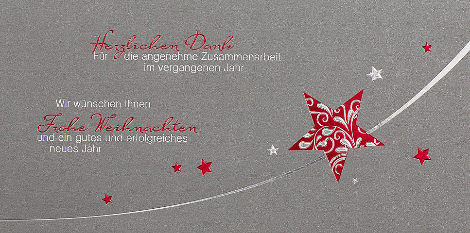 Spenden-Weihnachtskarte mit gutem Zweck: CARE - geschäftlich mit Dank für Zusammenarbeit