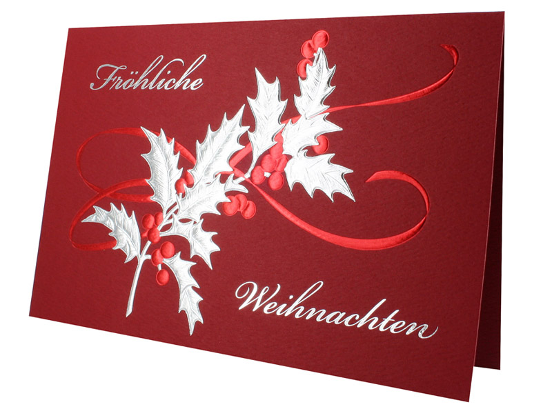 Spendenkarte in rot mit gutem Zweck: Make A Wish Deutschland e.V.