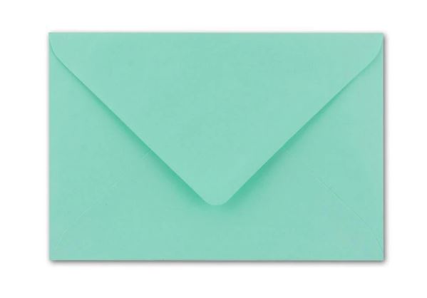 Briefumschlag DIN B6, 17,6 x 12,5 cm in mint, Nassklebung