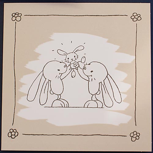 Bunny-Geburtskarte exswe13637