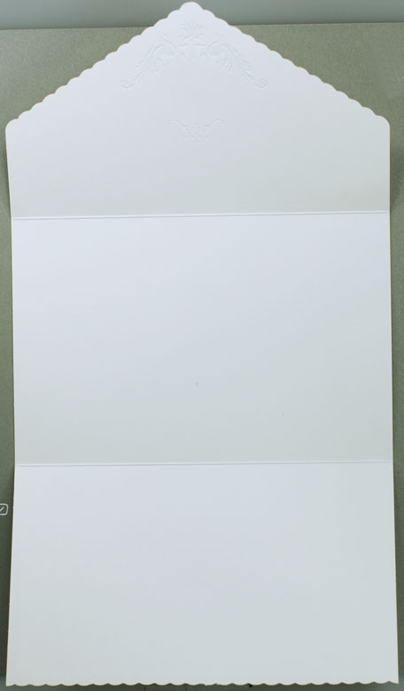 Einladungskarte mit Jubiläumszahlen 40, 50, 60, 75 und Ornament