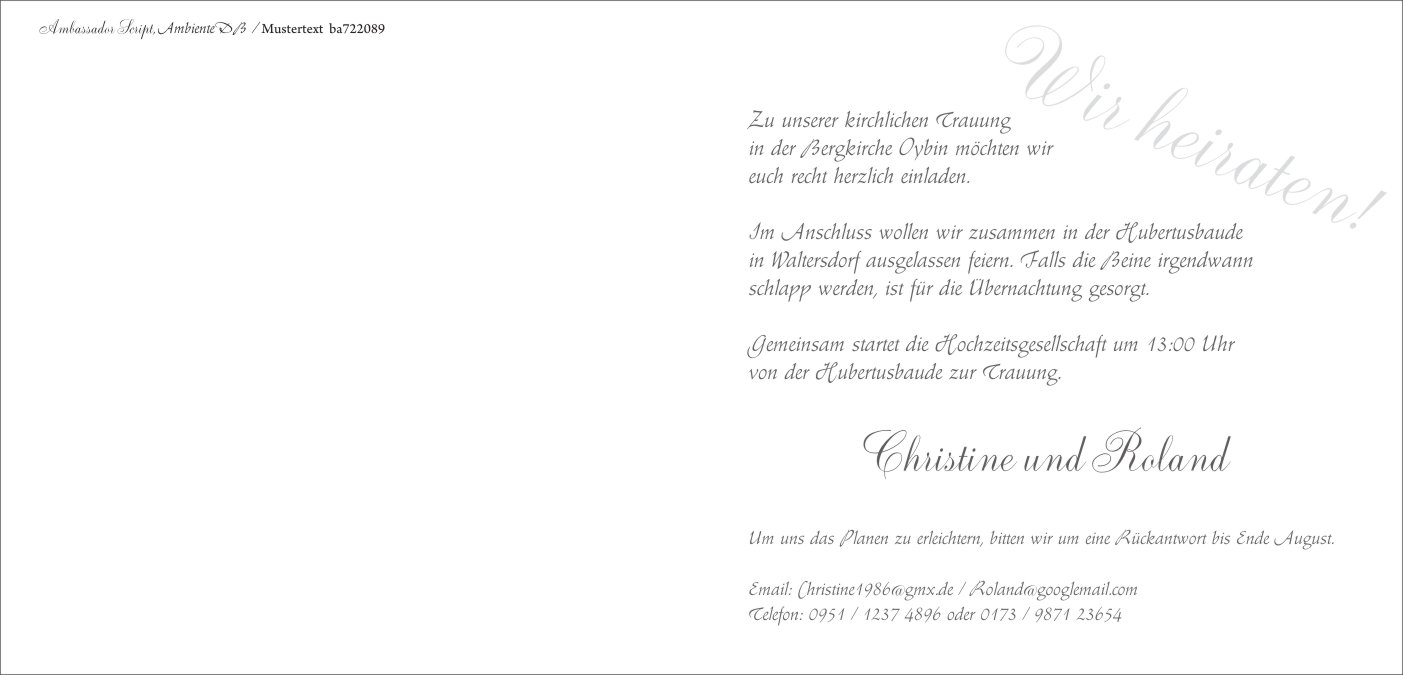 Hochzeitskarte silber-perlmut-metallic mit Herz-Formstanzung
