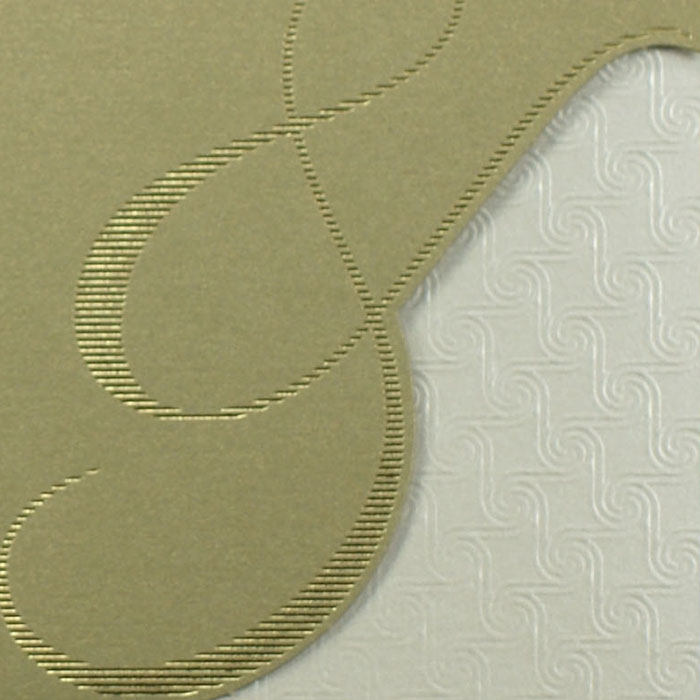 Hochzeitskarte goldmetallic wir heiraten &-Zeichen