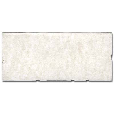 Tischkarte mit Wellenrand-Stanzung creme-beige Elefantenhautkarton