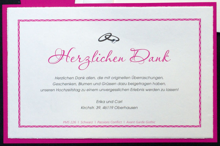 Blankokarte mit pinkfarbenem Hintergrund & Steinchen fc551321