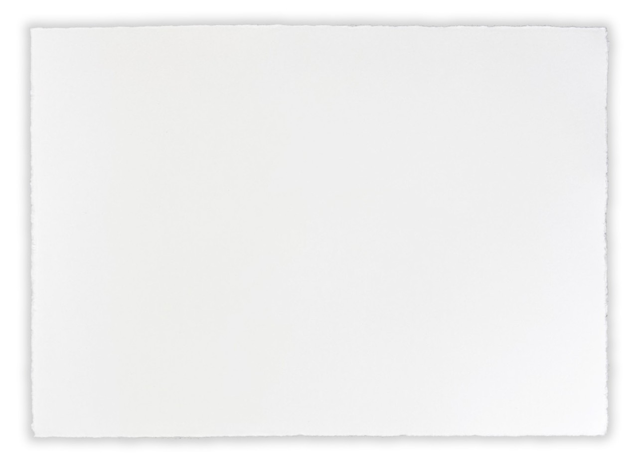 Büttenkarte DIN A5 Hochformat, cremeweiß mit Büttenrand