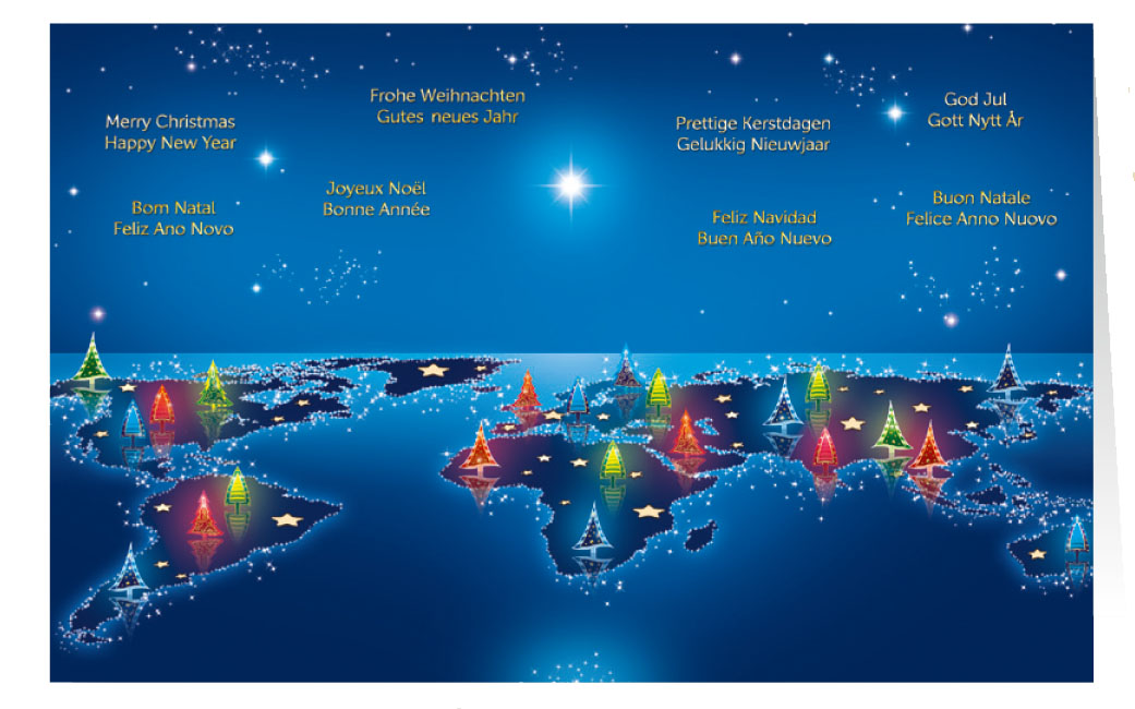 Spendenkarte Weihnachten mit gutem Zweck: Ärzte ohne Grenzen e.V. - All over the World