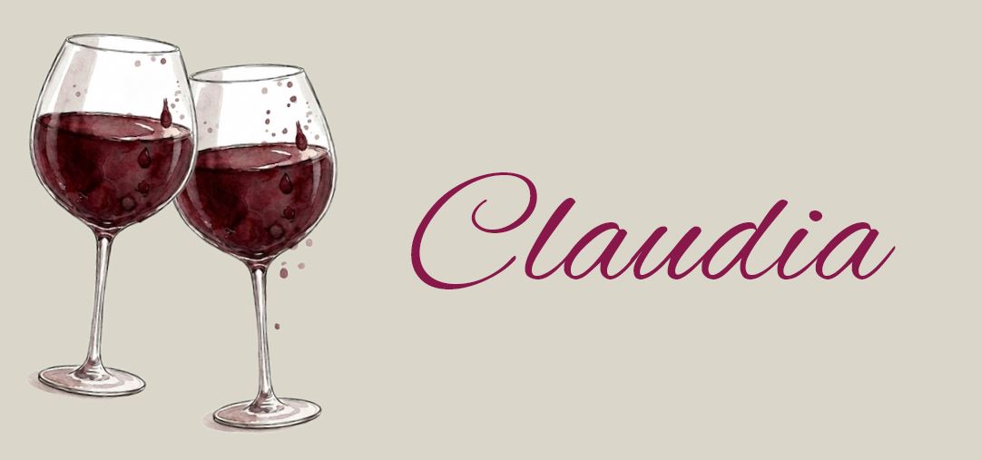 Tischkarte "Genuss" mit zwei Rotweingläsern für Geburtstage, Jubiläen und andere Festlichkeiten