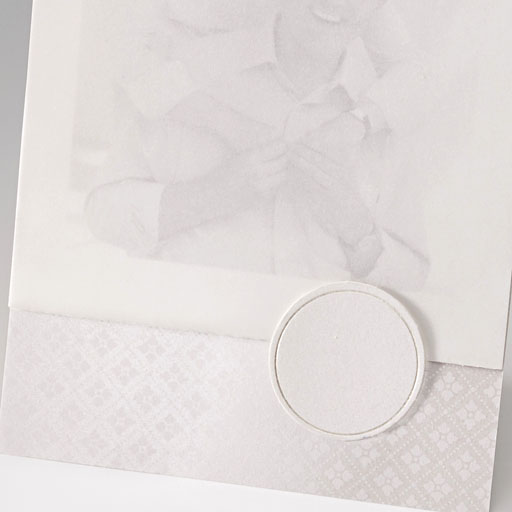 Einladungskarte/Fotokarte perlmutt metallic versch.Applikationen