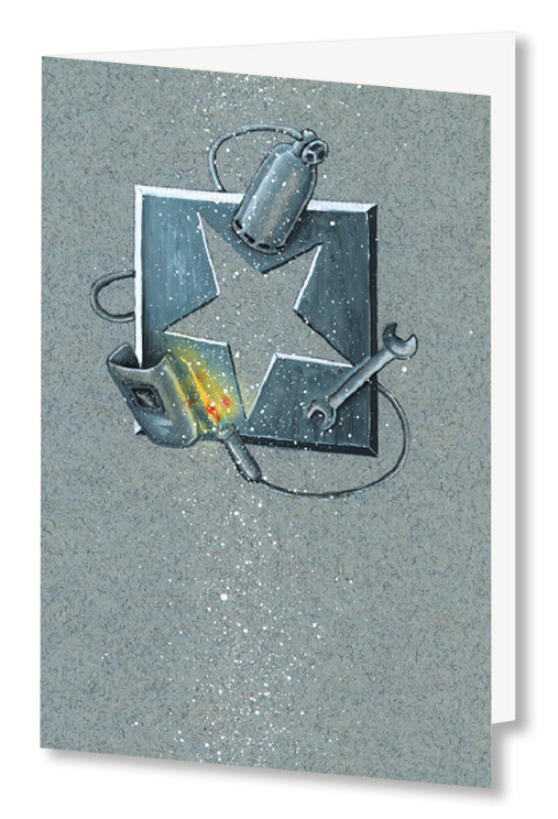 Weihnachtskarte für Metallbau Firmen und Schweißereien