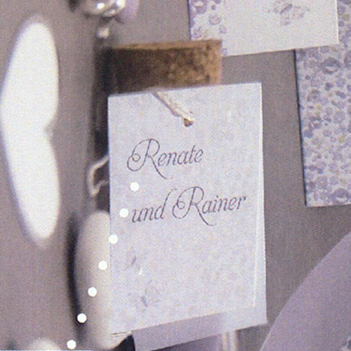 Geschenkkärtchen Anhängekärtchen (6 Stück) mit floralem Muster