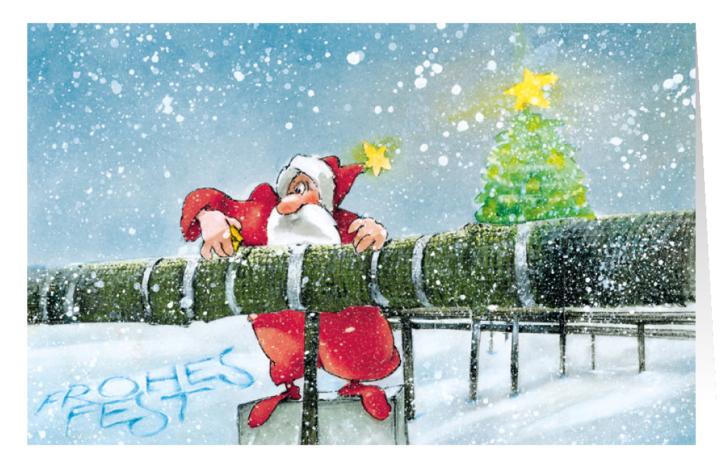 Weihnachtskarte Branchenkarte Isolierungen Frohes Fest