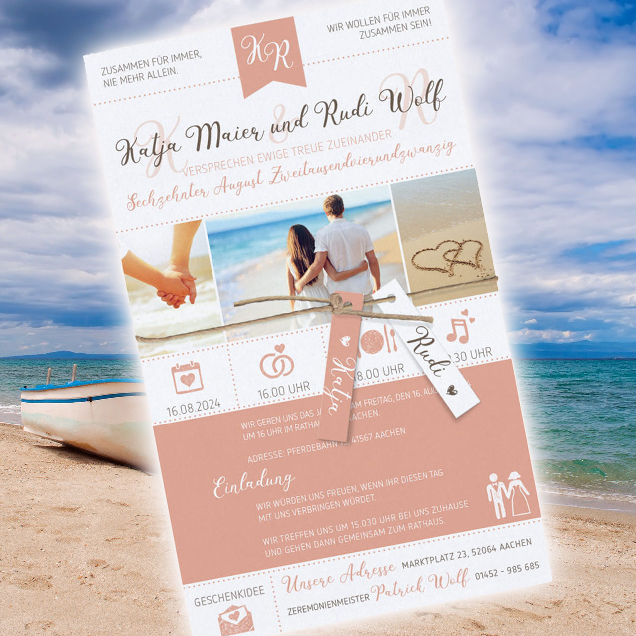 hochzeitskarte-maritime-gestaltung-boot-herzen-sandstrand-beach-ba620007