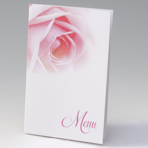 Menükarte ba722686 Rosenblüte Hochzeit Geburtstag usw