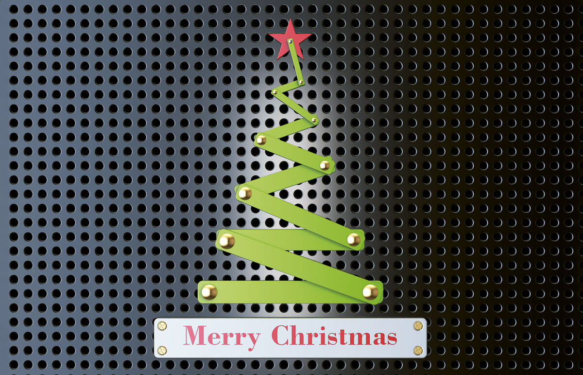 Moderne Weihnachtskarte