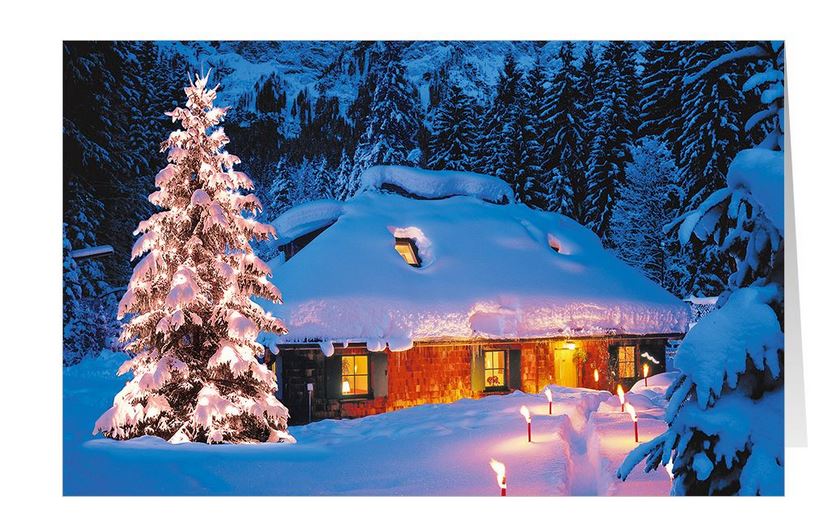 Winterliche Weihnachtskarte