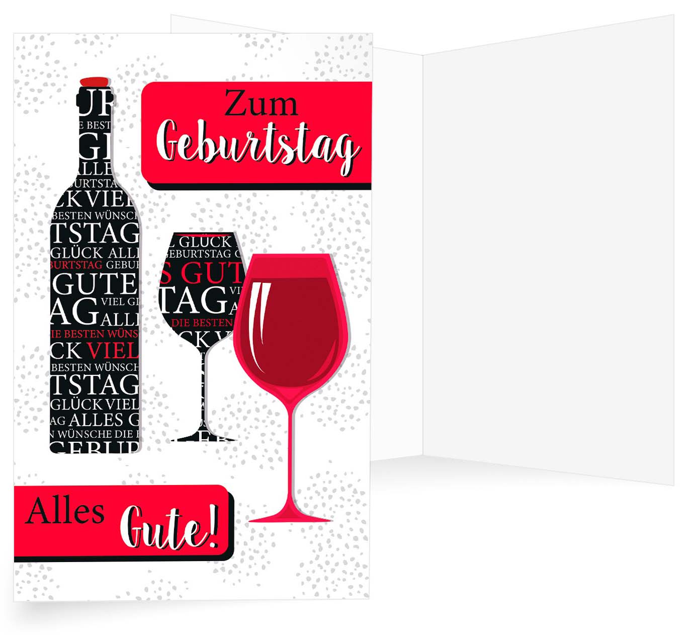 Glückwunschkarte zum Geburtstag für Weinliebhaber