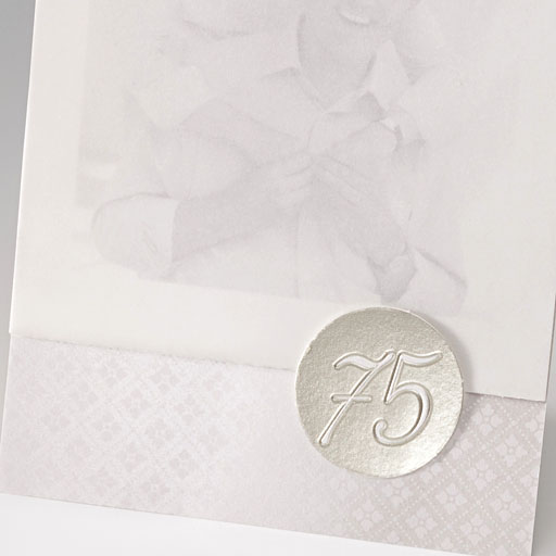 Einladungskarte/Fotokarte perlmutt metallic versch.Applikationen
