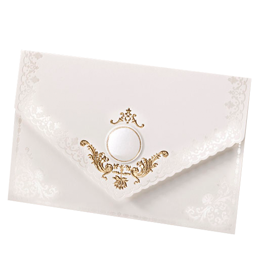 Einladungskarte mit Jubiläumszahlen 40, 50, 60, 75 und Ornament