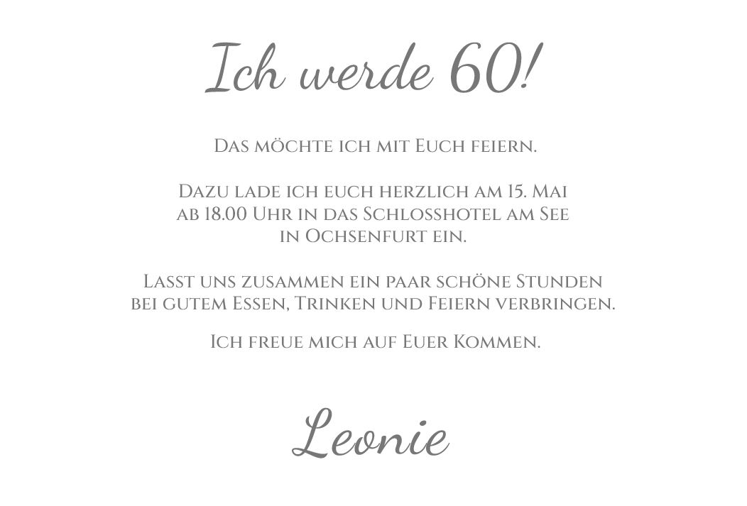 Moderne Einladungskarte zum 60. Geburtstag "Yellow Dream" in gelb mit raffinierter Steck-Ecke