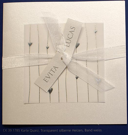 Hochzeitseinladungskarte in verschiedenen Farbkombinationen