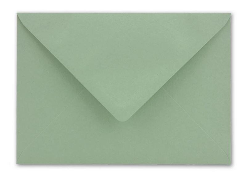 Briefumschlag DIN B6, 17,6 x 12,5 cm in eukalyptus, Nassklebung