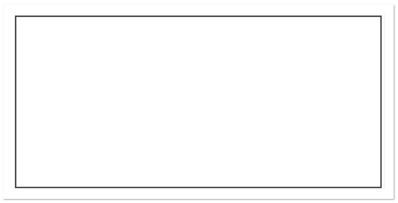 Trauer Briefumschlag 22x11 cm DIN lang, weiß mit grauem Trauerrahmen und schwarzem Seidenfutter