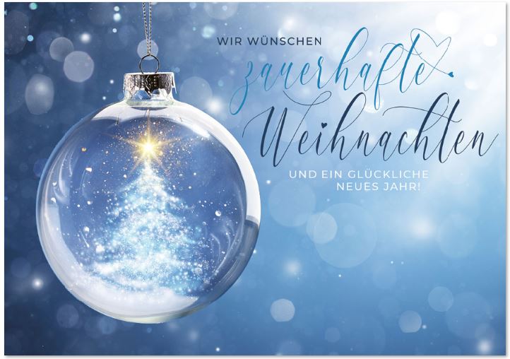 Zauberhafte Weihnachtskarte