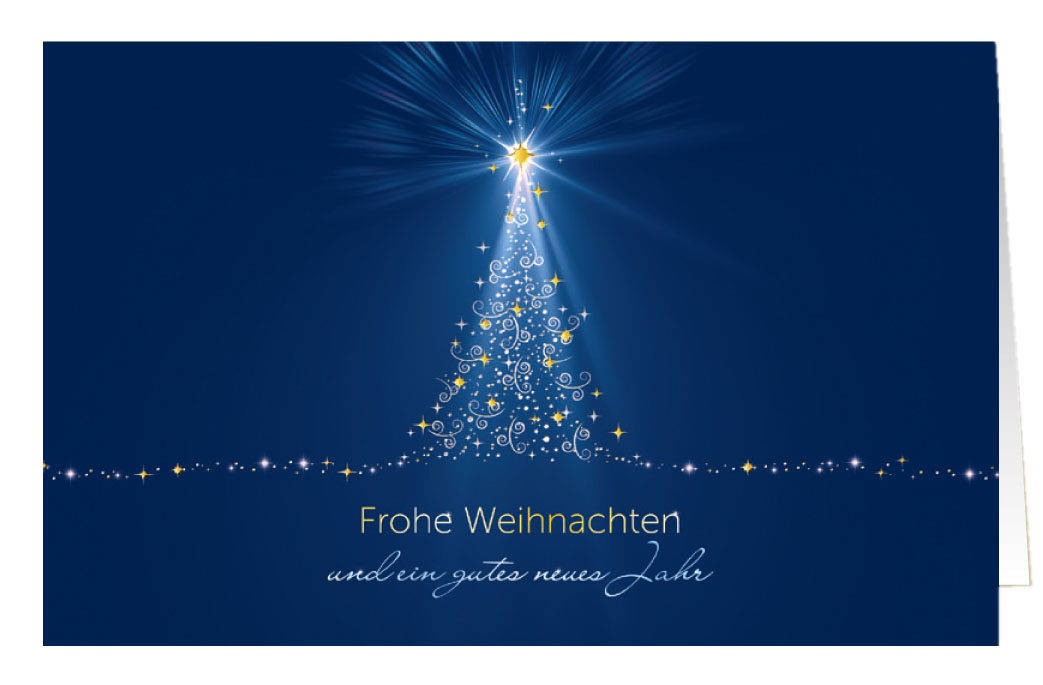 Spendenkarte Weihnachten mit gutem Zweck: Ärzte ohne Grenzen e.V. - Leuchtzauber