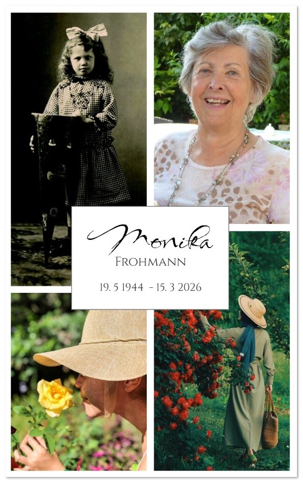 Foto-Collage Erinnerungs-Trauer-Dankkarte 2-Seitig mit eigenen Bildern