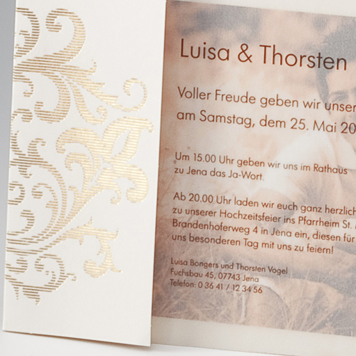Fotokarte Dankkarte Einladung ba722068 Transparentdeckblatt