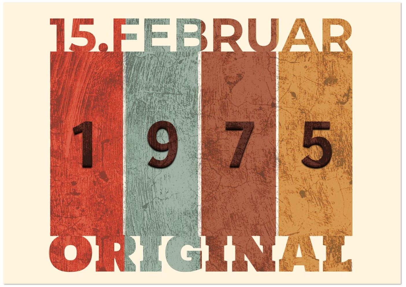 Einladungskarte zum 50. Geburtstag, im Retro Style selbst gestalten.