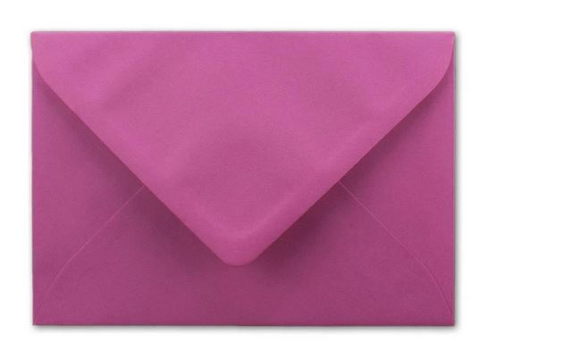 Briefumschlag DIN B6, 17,6 x 12,5 cm in pink, Nassklebung