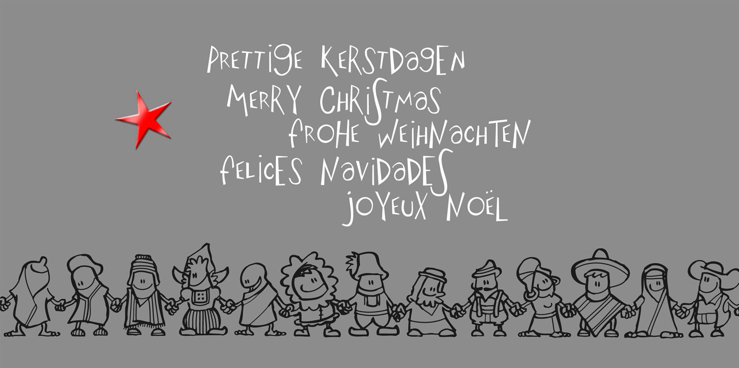 Charity-Karte Menschenkette mit gutem Zweck: Make-A-Wish e.V.