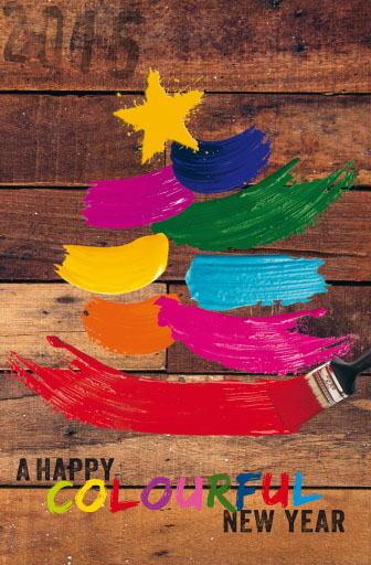 Spendenkarte Colourful mit gutem Zweck: World Vision