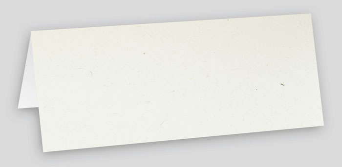 Tischkarte Namenkarte Platzkarte mit Papierfasereinschlüsse
