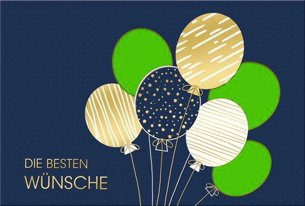 Geburtstag Karte 18 Jahre Luftballons Himmel