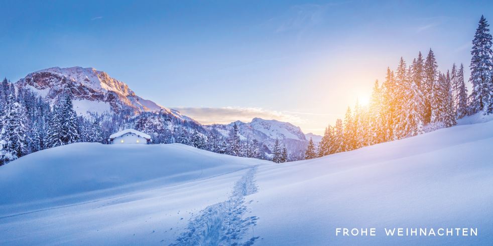 Natur Wandteppich Winter Berge Morgen Digital Bedruckt Muster Waschbar 