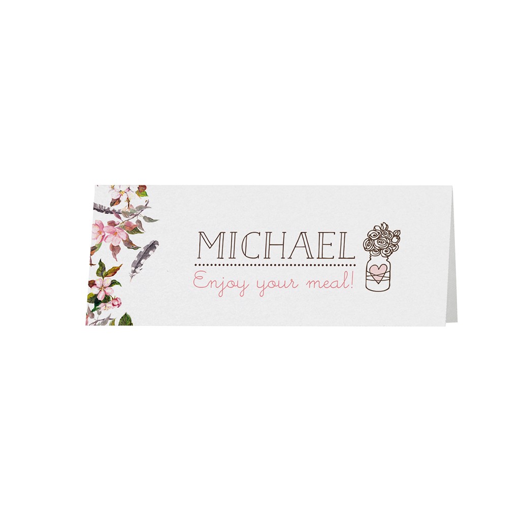 Stonehouse Collection Tischkarten 'Verlassene Insel' – 25 Stück, Faltbar, Für Hochzeiten & Partys